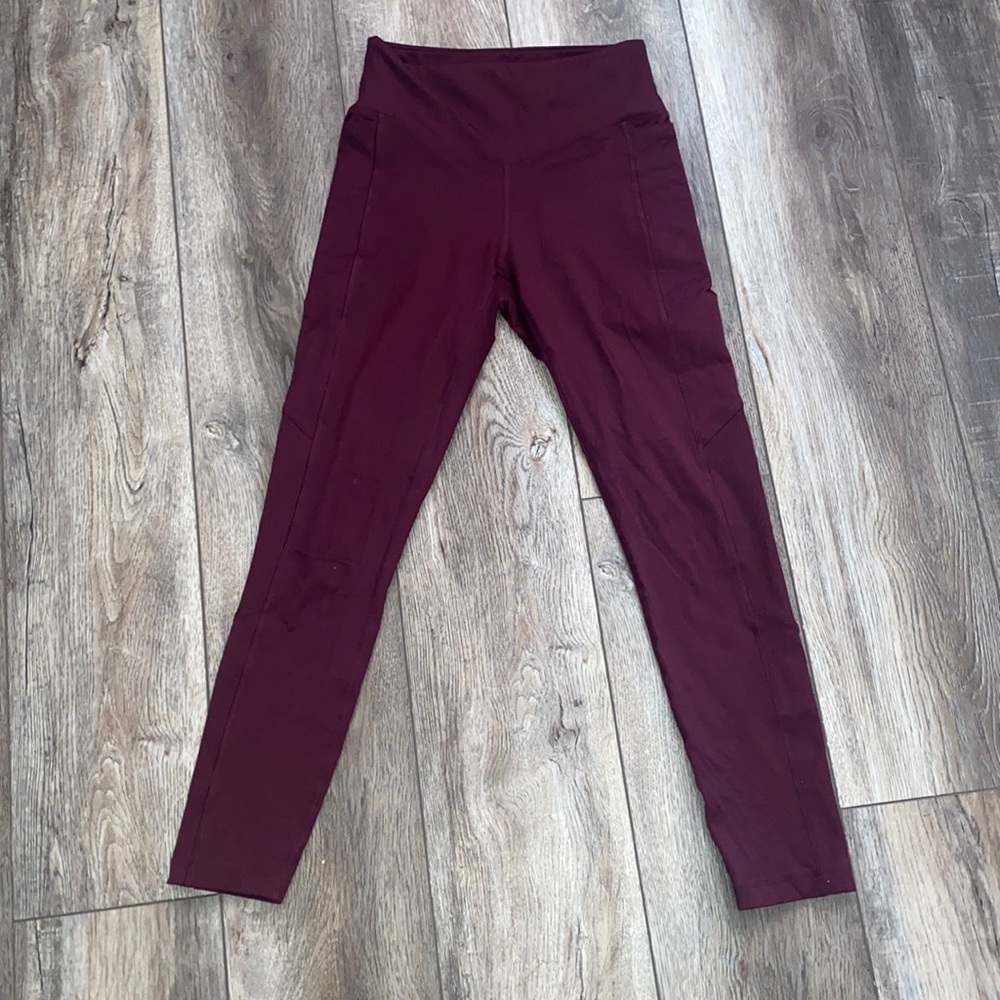 PINK Maroon Leggings